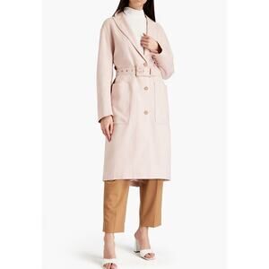 Zimmermann Luminous Blush‎ Belted Linen Trench Duster Coat NWT Size 6